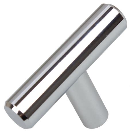 solid steel cabinet bar knob polished chrome|2 in. Solid Steel Traditional Cabinet T.